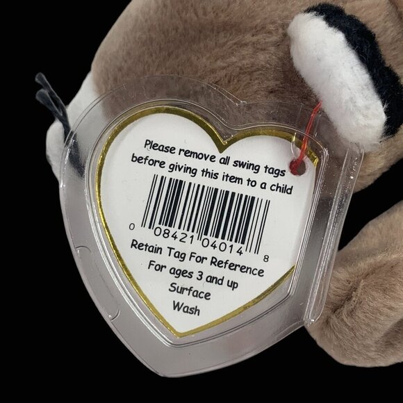 TY Beanie Babies "Ringo" The Raccoon 8" Plush Toy Collectible 1995 NWT - Picture 2 of 6